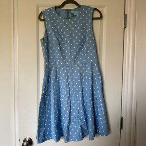 Draper James Blue Polka Dot Dress